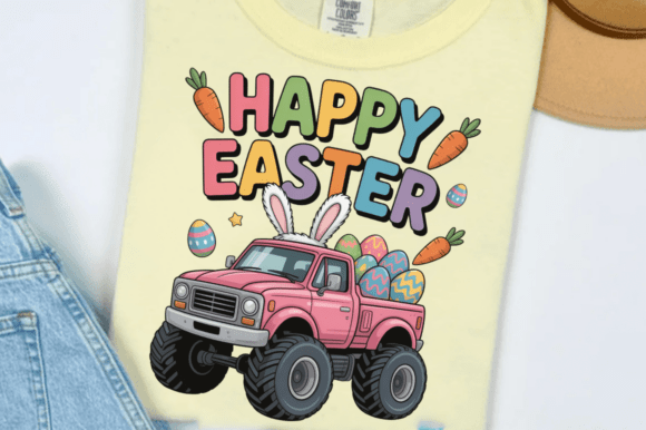Download Monster Truck Happy Easter Bunny PNG Des - Png Collection