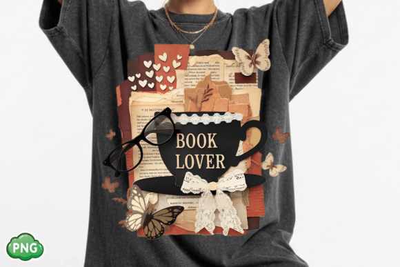 Download Retro Book Lover PNG, Coquette Book Nerd - Png Collection