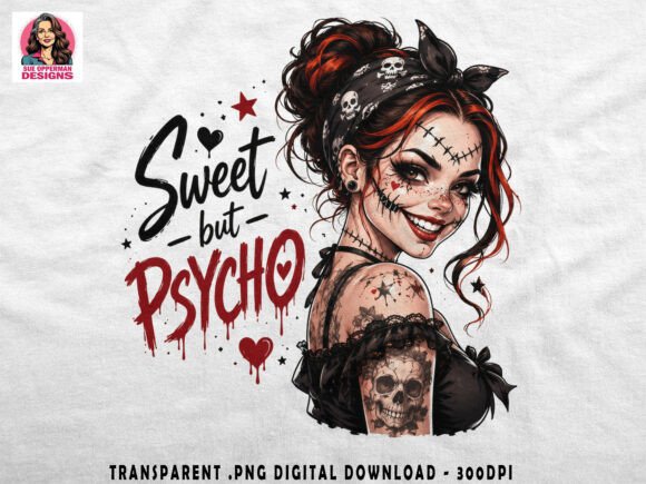 Download Sweet but Psycho PNG | Gothic Horror - Gothic horror Collection