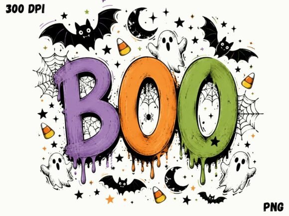 Download Spooky BOO Halloween PNG, Cute Ghost - Png Collection