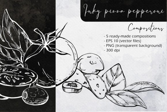 Download Inky Pizza Pepperoni: Compositions - Pizza Collection