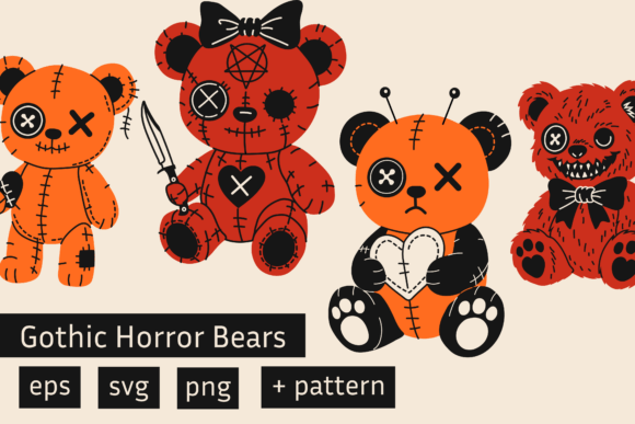 Download Twisted Plush: Gothic Horror Bears - Gothic horror Collection